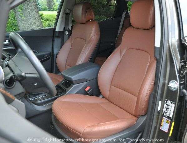 The front seats of the 2013 Hyundai Santa Fe Sport AWD 2.0T  Torque News